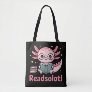 Tote Bag Readsolotl – Livre adoré de l'Axolotl mignon