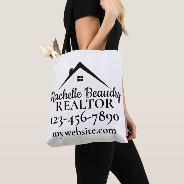 Tote Bag Real Estate Marketing Custom Realtor (De près)