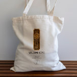 Tote Bag Realtor New Home Félicitations Maison<br><div class="desc">Cet adorable sac fourre-tout à chauffage domestique présente une aquarelle originale d'une plaque de porte. Customisez tous les termes pour convenir à votre occasion,  et ajoutez votre logo et vos coordonnées.</div>