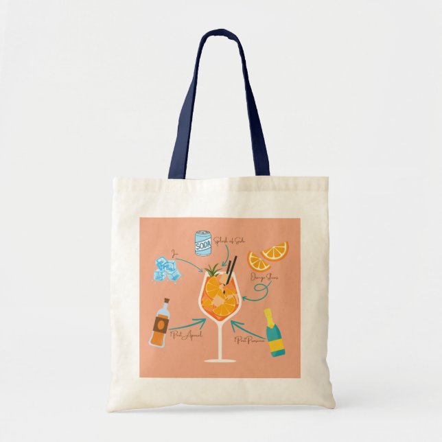 Tote Bag Recette Aperol (Devant)