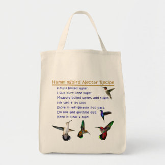 Tote Bag Recette de nectar de colibri