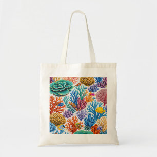 Tote Bag Récif de corail coloré poisson tropical