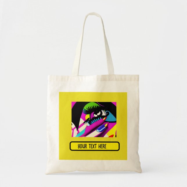 Tote Bag réclamant pour vous pshycodelic modifiable (Devant)