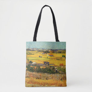 Tote Bag Récolte à La Crau, Montmajour par Vincent van Gogh