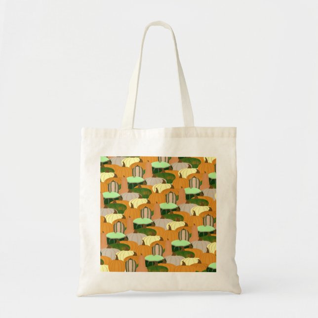 Tote Bag Récolte Motif d'automne (Devant)