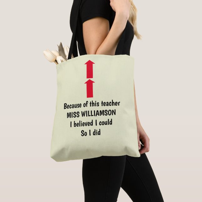 TOTE BAG RECONNAISSANCE POUR L'ENSEIGNANT (De près)