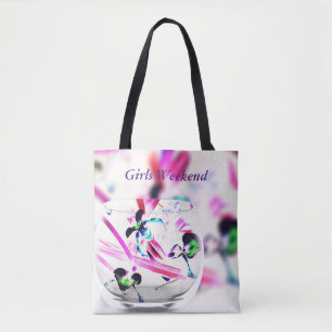 Tote Bag Recouvrement en verre "week-end d'orchidées bien