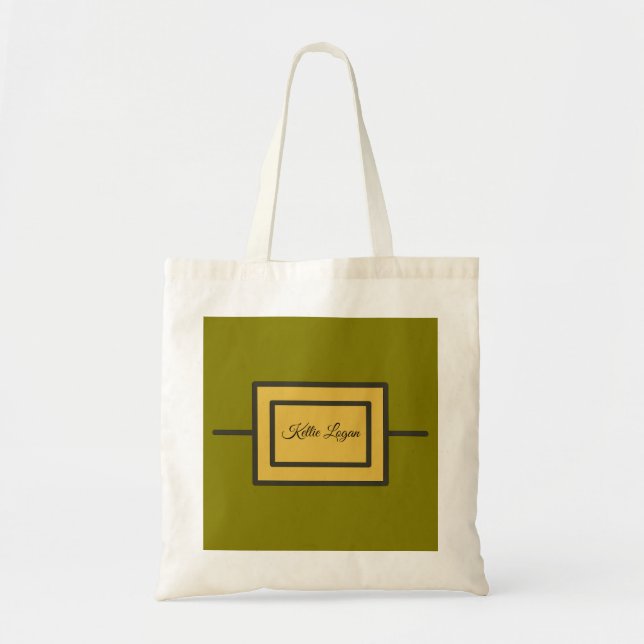 Tote Bag Rectangle encadré (Devant)