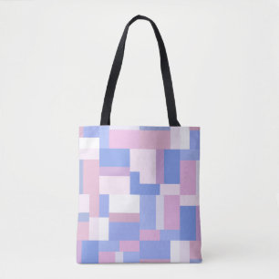 Tote Bag Rectangles de blocs de couleurs géométriques - ros