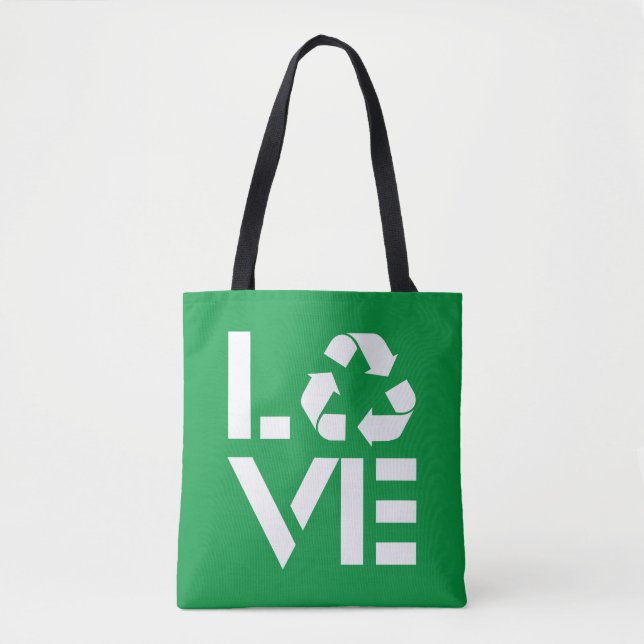 Tote Bag Recycler l'amour (Devant)