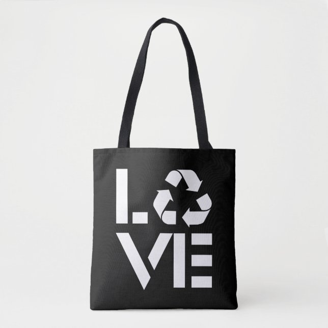 Tote Bag Recycler l'amour (Devant)
