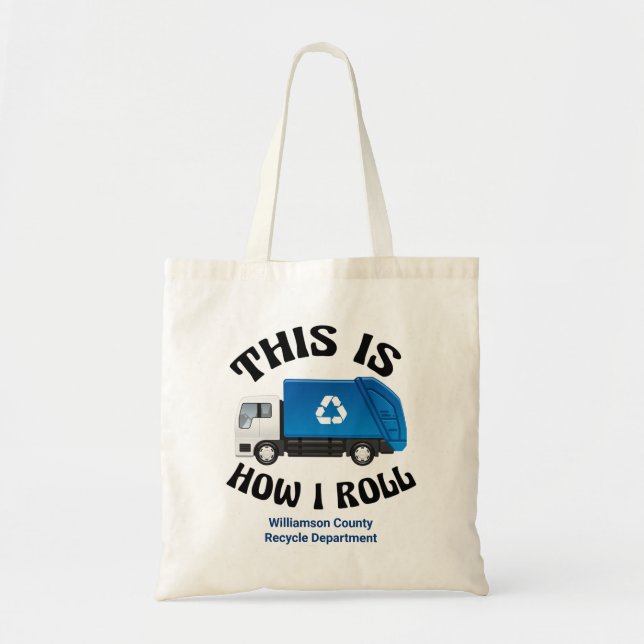 Tote Bag Recycler le conducteur de camion C'est comment je  (Devant)