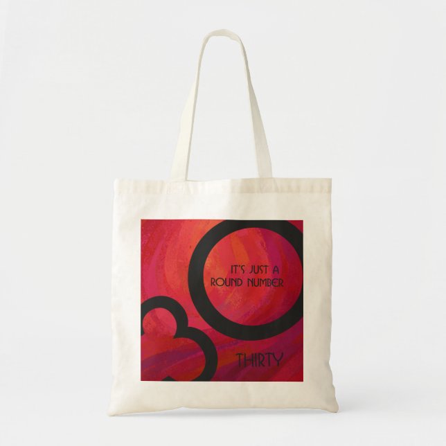 Tote Bag Red 30 Dix Anniversaire (Devant)