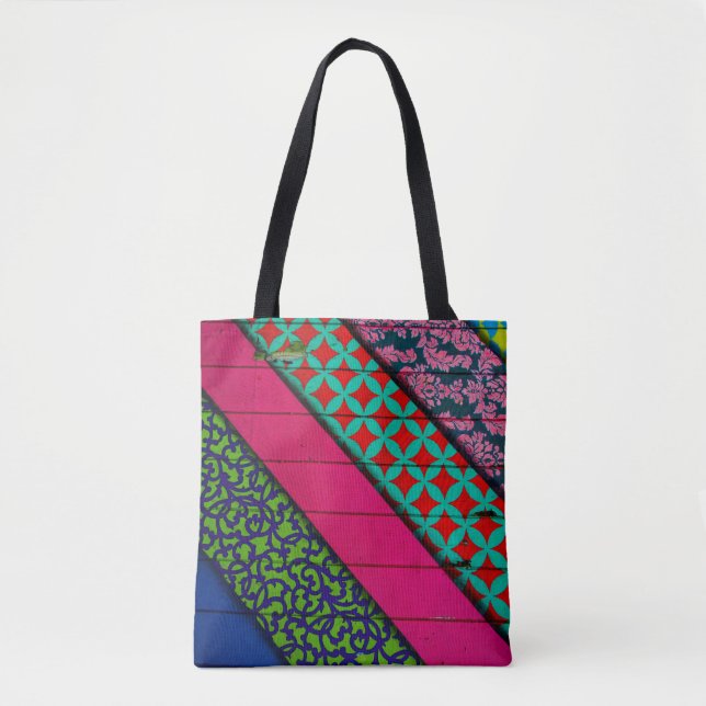 Tote Bag Red and green garment (Devant)