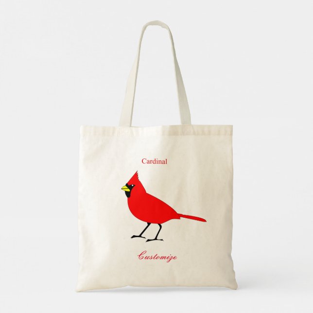 Tote Bag Red Cardinal Bird Thunder_Cove (Dos)
