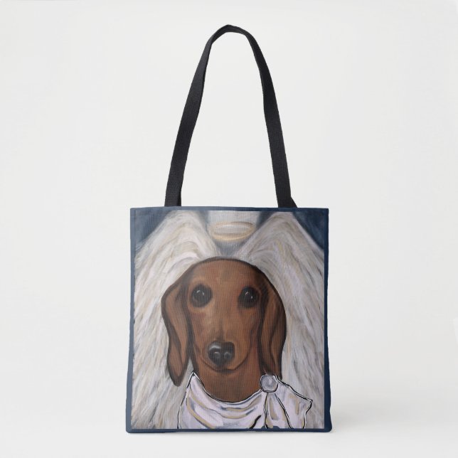 Tote Bag Red Dachshund (Devant)