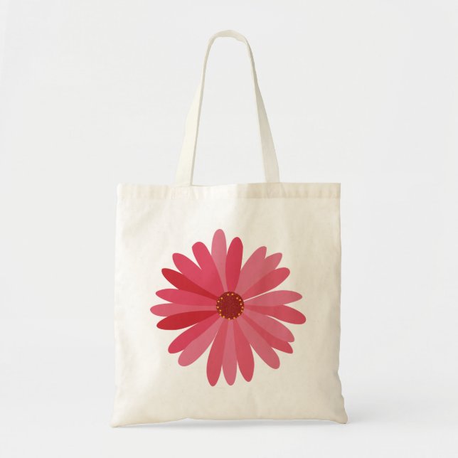 Tote Bag Red Daisy (Devant)