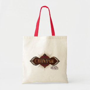 Tote Bag Red & Gold Art Deco Obliviate Spell