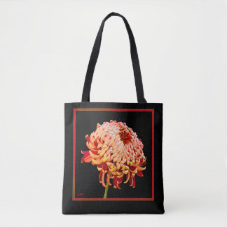 Tote Bag Red & Gold Tan Mum All-Over-Print Fourre-tout