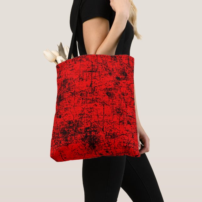 Tote Bag Red Grunge (De près)