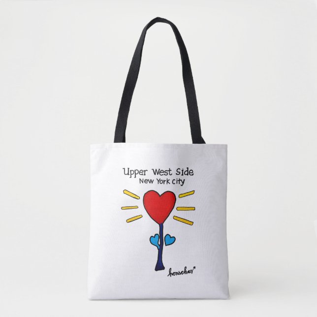 Tote Bag Red HeartFlower Shopping Fourre-tout (Devant)