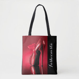 Tote Bag Red High Heure Red Bow