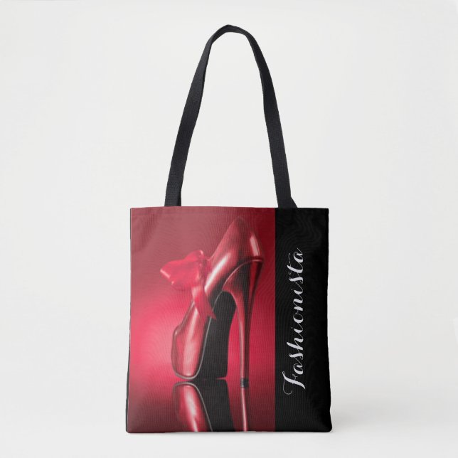 Tote Bag Red High Heure Red Bow (Devant)