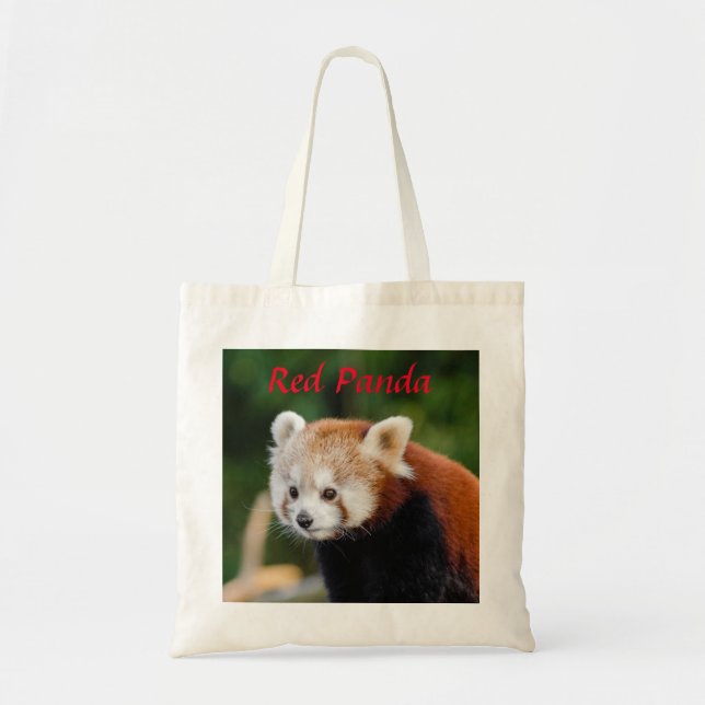 Tote Bag Red Panda Cute Photo (Devant)