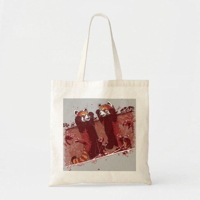Tote Bag Red Panda Fury (Devant)