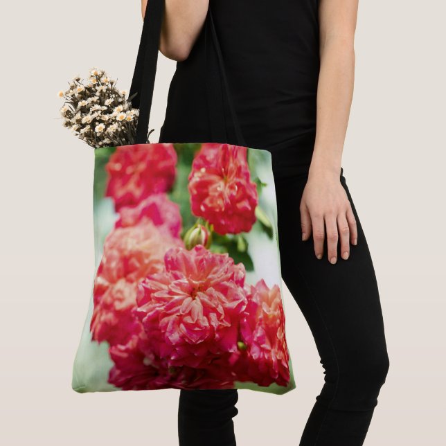 Tote Bag Red rose flower (De près)