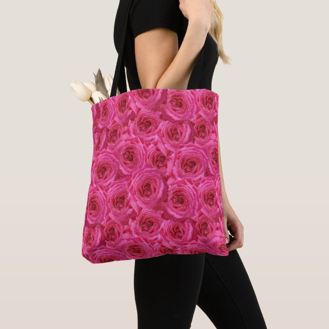 Tote Bag Red roses, flowers, red, love (De près)