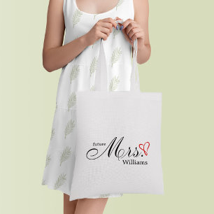Tote Bag Red Scribbled Heart Future Mme.