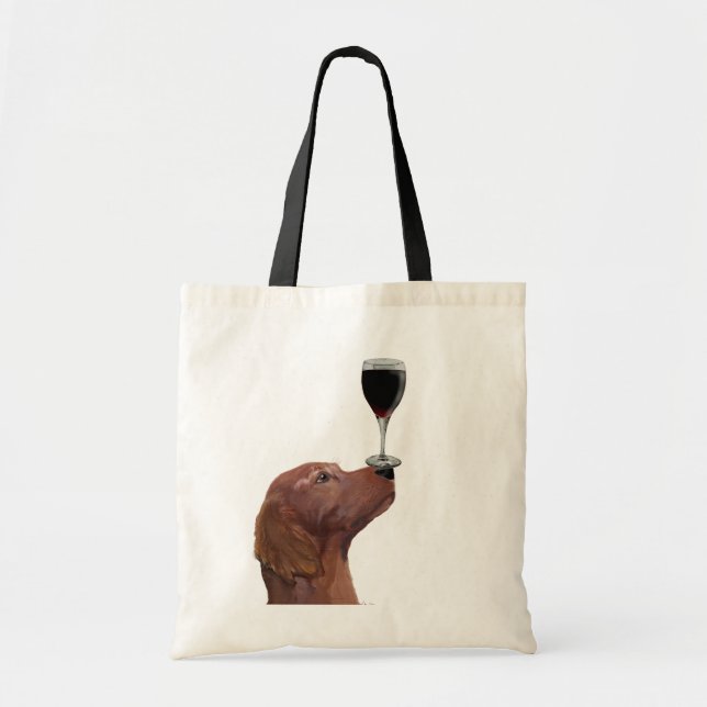 Tote Bag Red Setter Chien Au Vin 2 (Devant)