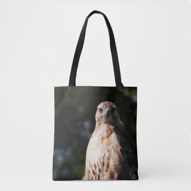 Tote Bag Red Tail Hawk Stare (Devant)