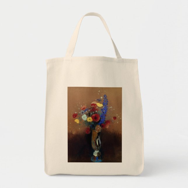 Tote Bag Redon : Fleurs sauvages, C1912 (Devant)