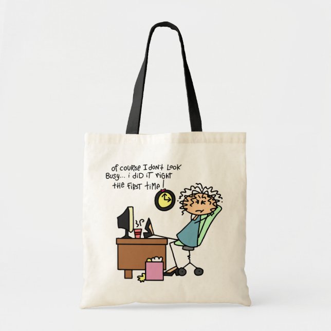 Tote Bag Redressez la première fois l'humour (Devant)