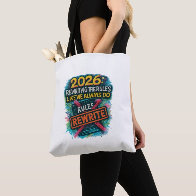 Tote Bag « Réécrire les règles » 2026 Inclusion (De près)