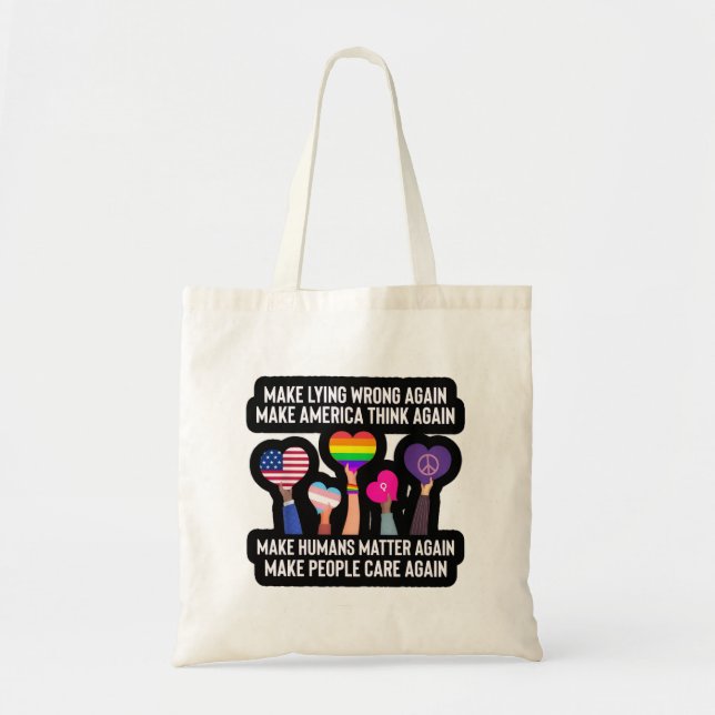 Tote Bag refaire du mensonge une erreur (Devant)