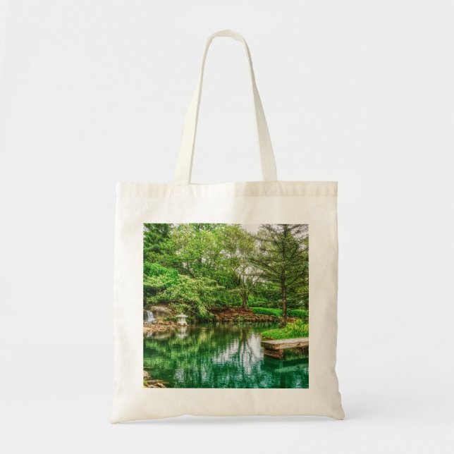 Tote Bag Réflections vertes (Devant)