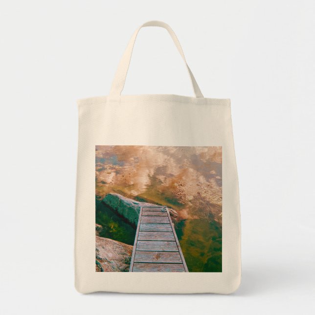 Tote Bag Reflets dans l'archipel suédois (Devant)