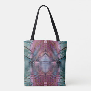 Tote Bag Reflexion colorée du tunnel fluvial Abstrait