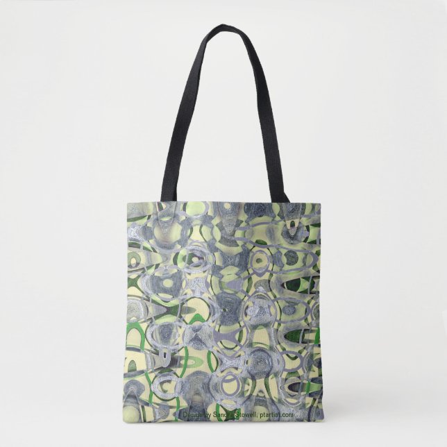 Tote Bag Réflexions vertes, stupéfaction verte (Devant)