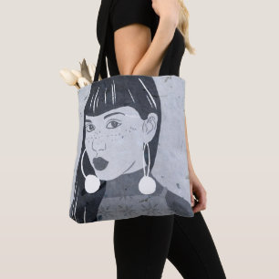 Tote Bag Regard de portrait de nuit