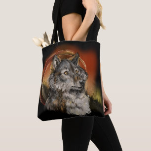 Tote Bag Regard d'or et attraper un loup de rêve