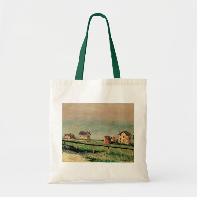 Tote Bag Régate à Villerville par Gustave Caillebotte (Devant)