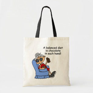 Tote Bag Régime équilibré de chocolat