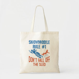 Tote Bag Règle de motoneige drôle Ne tombez pas hors du t