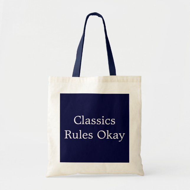 Tote Bag Règles classiques OK (Devant)