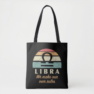 Tote Bag Règles de Zodiac de Libra Funny
