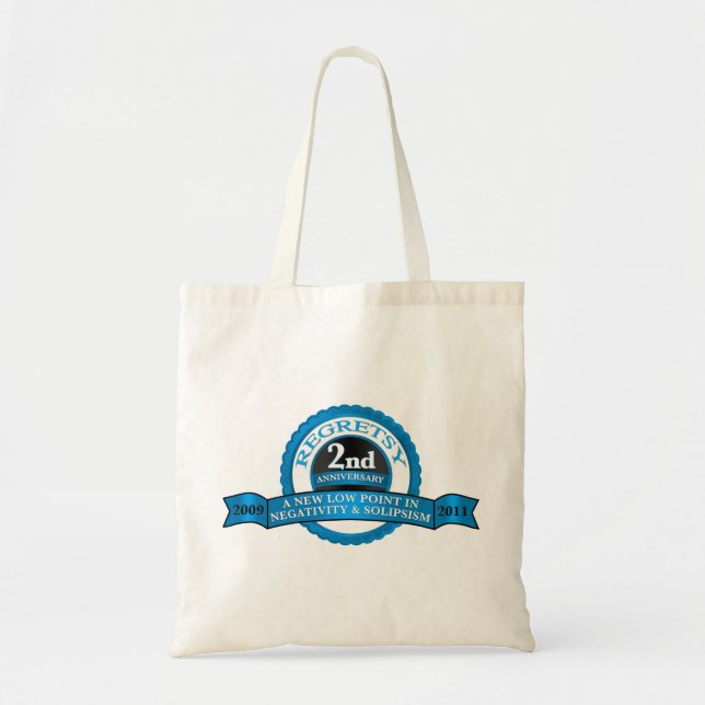 Tote Bag Regretsy anniversaire de 2 ans (Devant)